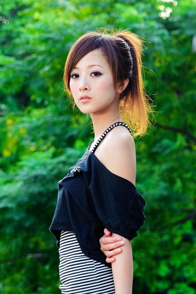 清纯美女 美女 苹果手机高清壁纸 640x960_爱思助手