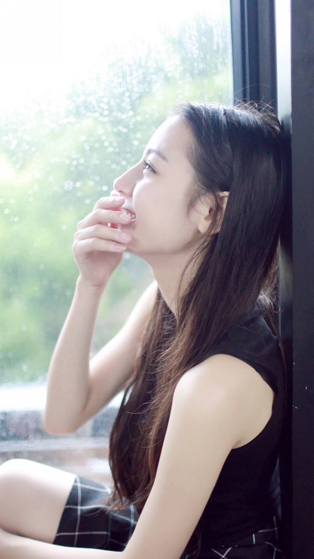 清新美女 苹果手机高清壁纸 1080x1920_爱思助手