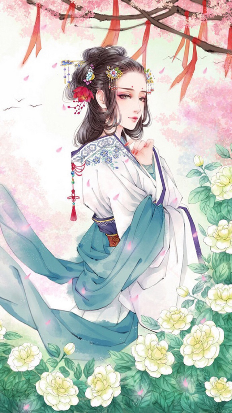 手绘 国漫中国风人物 女性