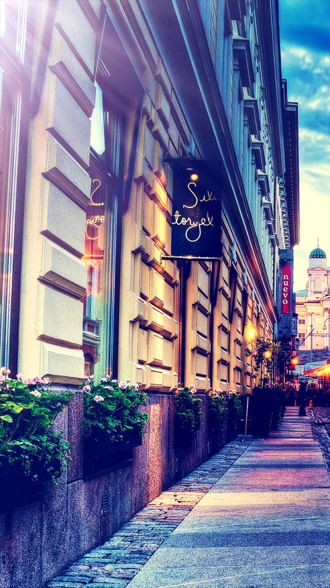 灯光 街景 街道 商铺