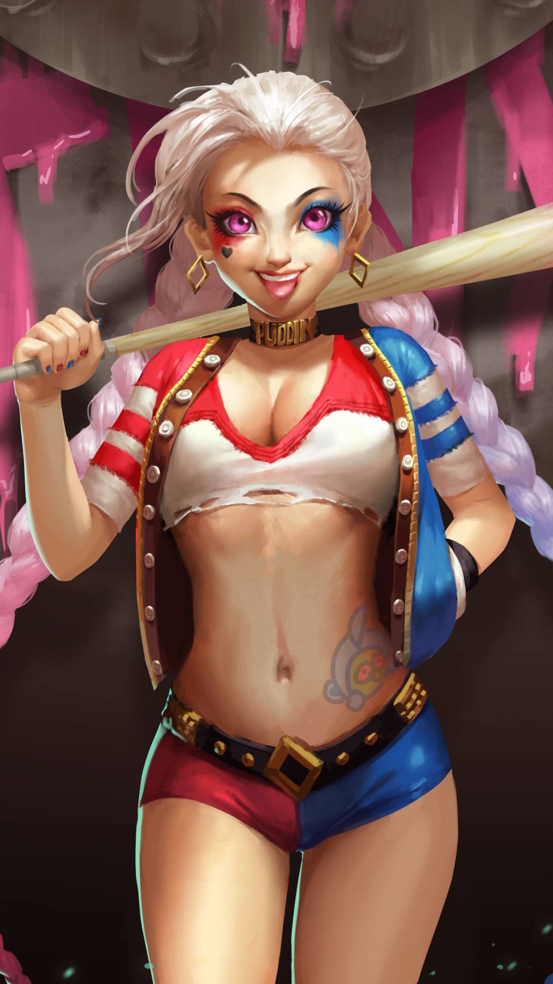 手绘 小丑女