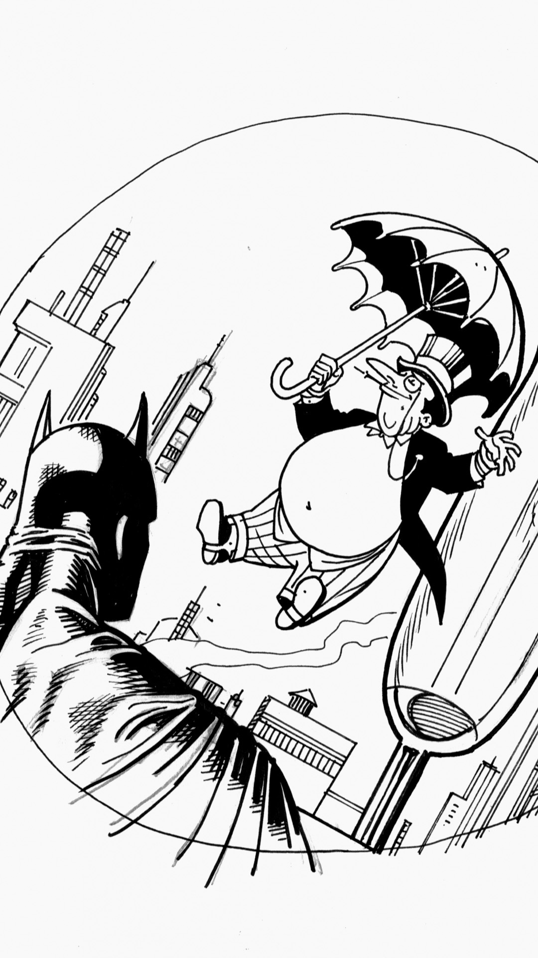 漫画 蝙蝠侠 动漫 美漫 黑白