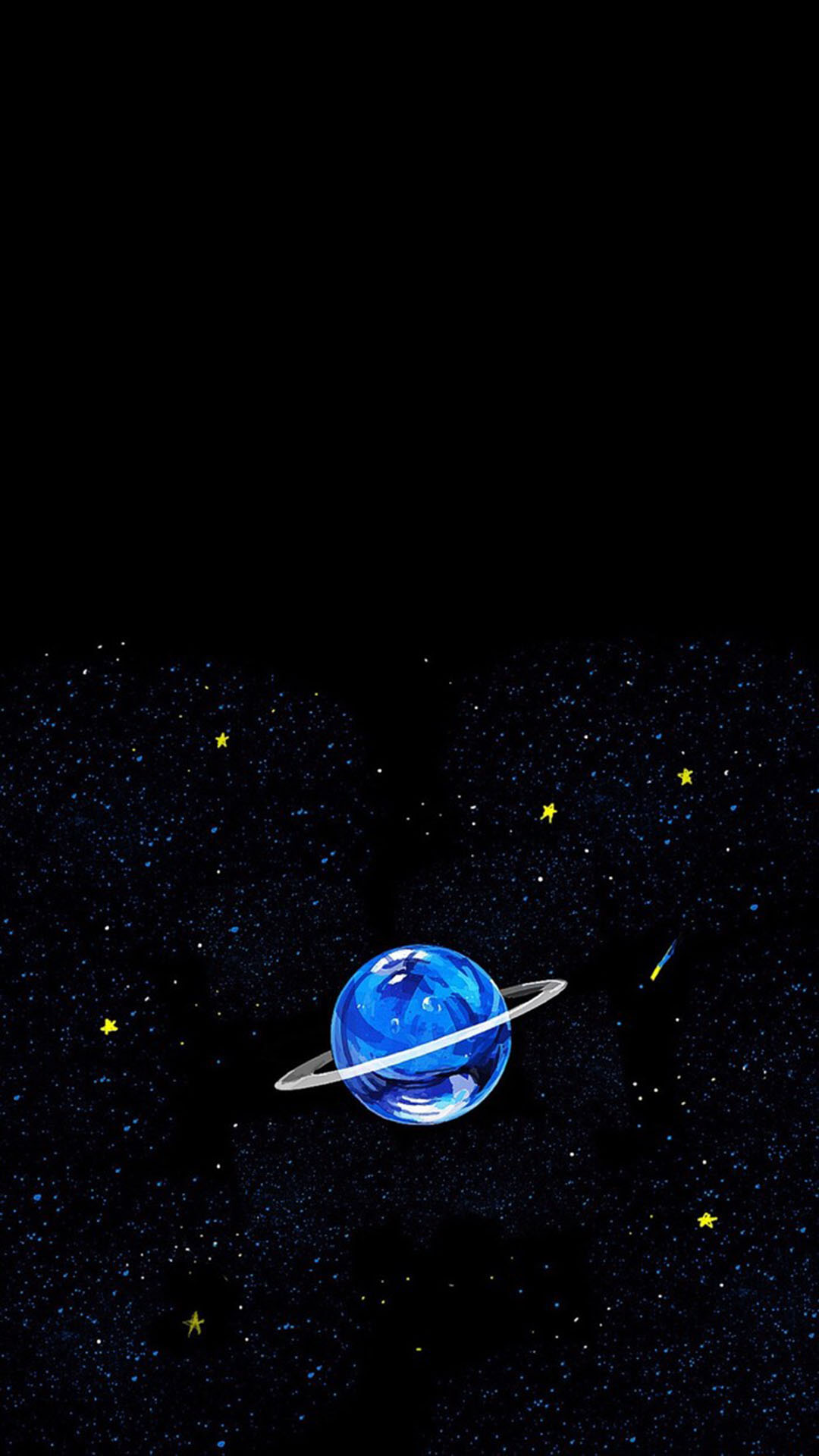 星空 手绘小行星 苹果手机高清壁纸 1080x1920_爱思