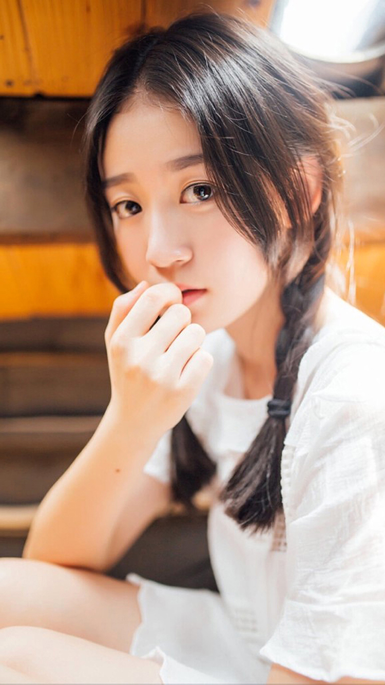 妹子 女生 美女 清纯 苹果手机高清壁纸 750x1334