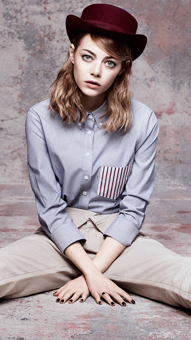 女孩 欧美 性感 个性 五官 苹果手机高清壁纸 6