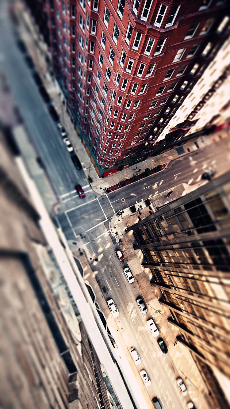 高楼 城市 俯视 车辆 马路