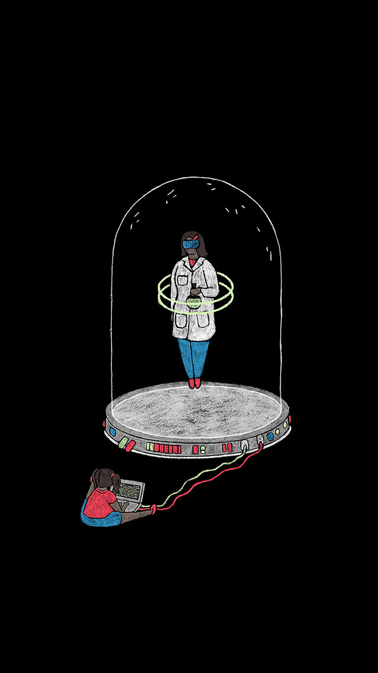 方块 方了 盒子 象形 苹果手机高清壁纸 750x13