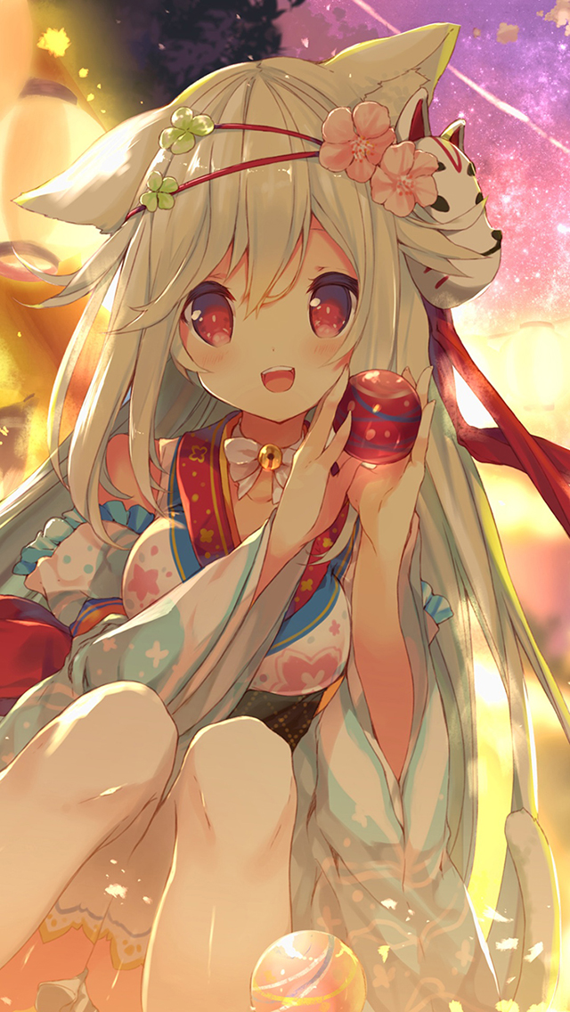 动漫少女 长发 卡哇伊 二次元