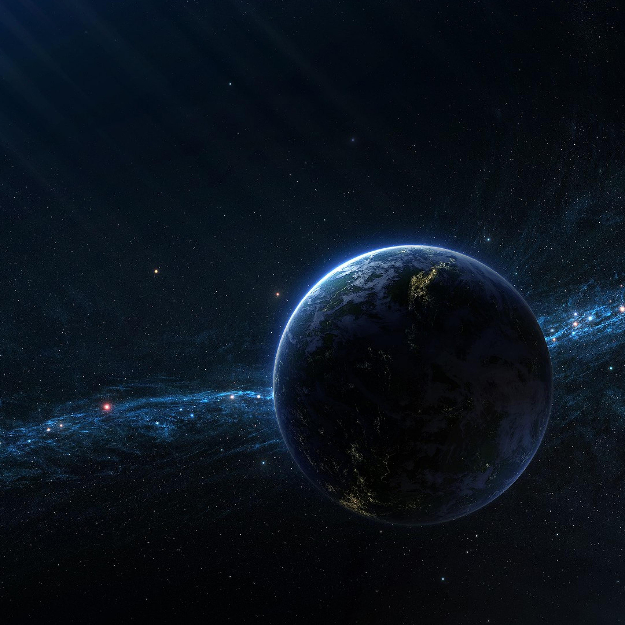 宇宙 星球 太空 梦幻 黑色 地球