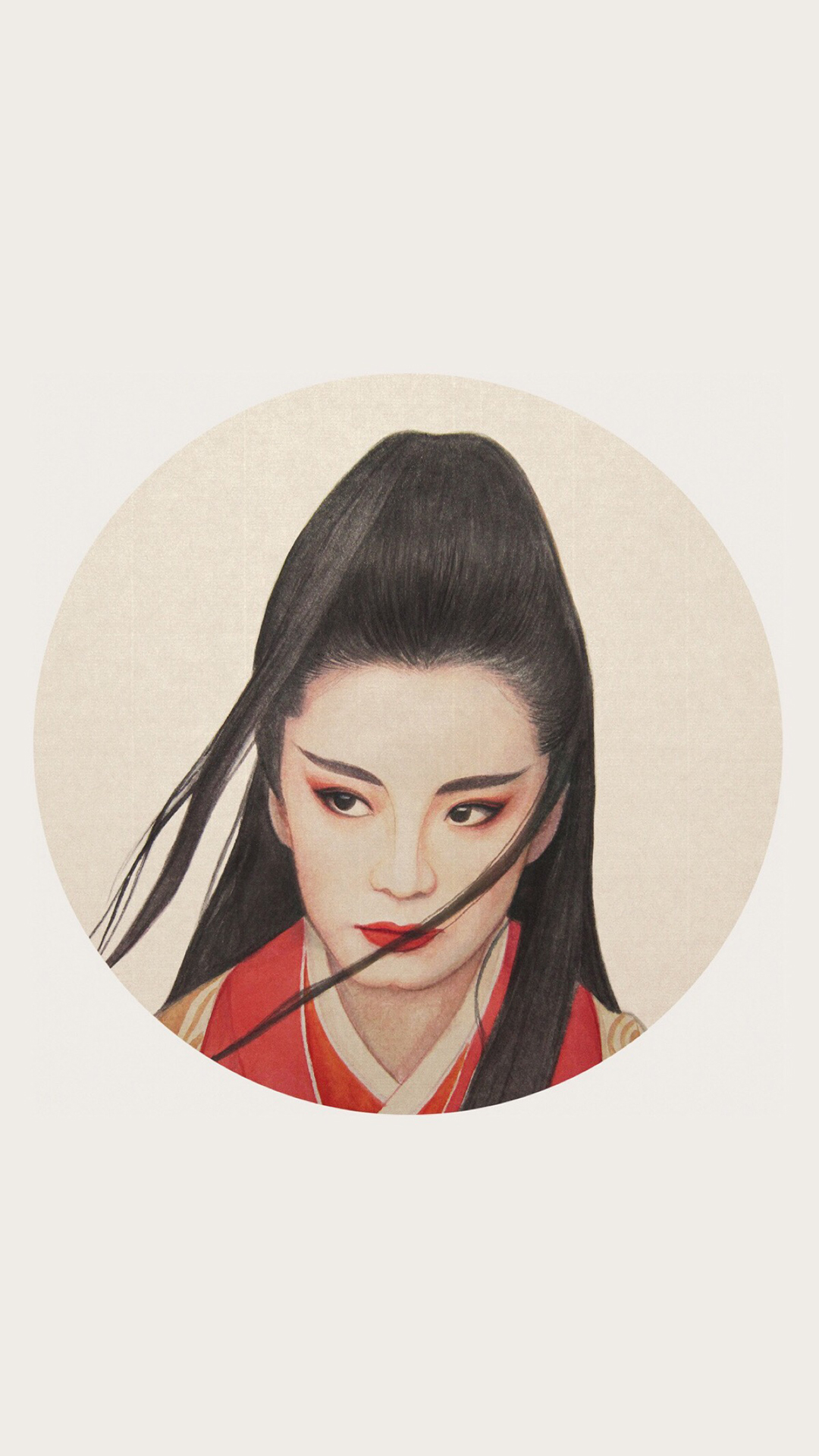 手绘古风美女 东方不败版林青霞
