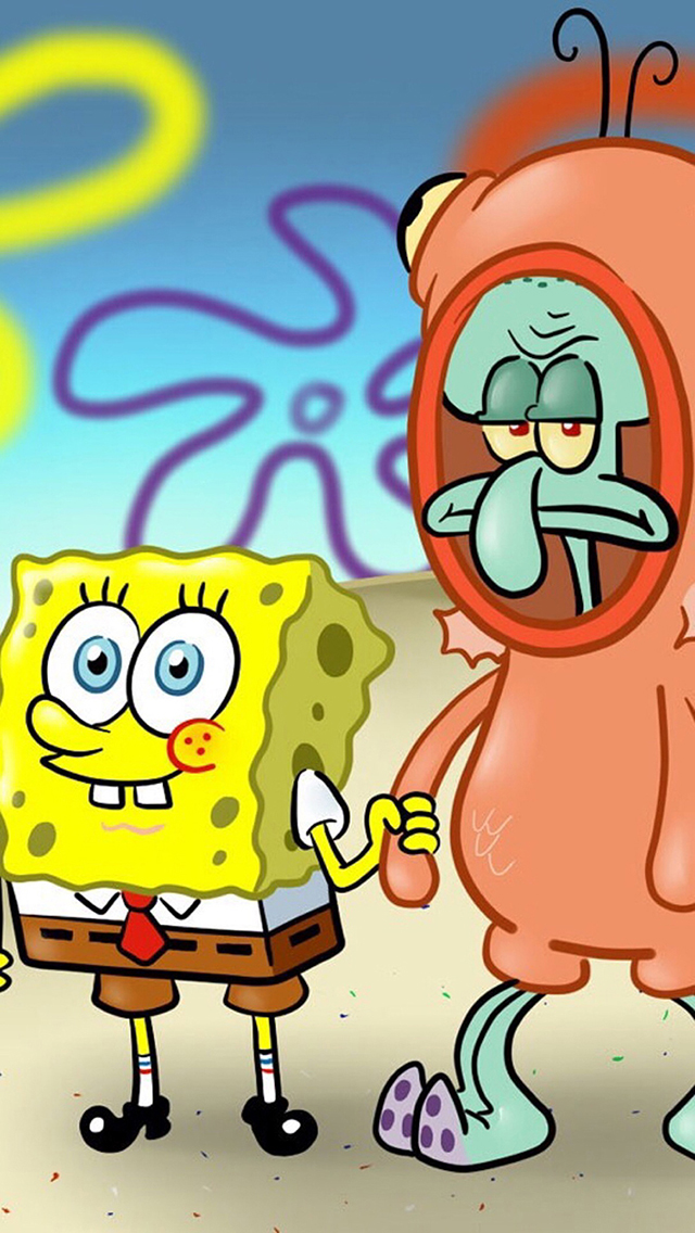 动画片 海绵宝宝 与 章鱼哥