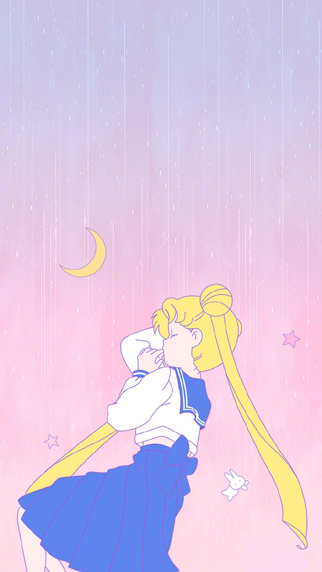 美少女战士 背影 动画 日本 粉色