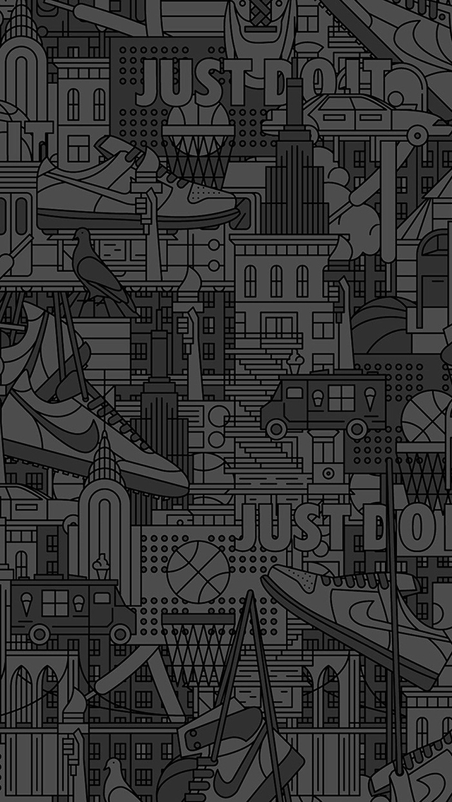 just do it 耐克 运动 品牌 球鞋 黑灰