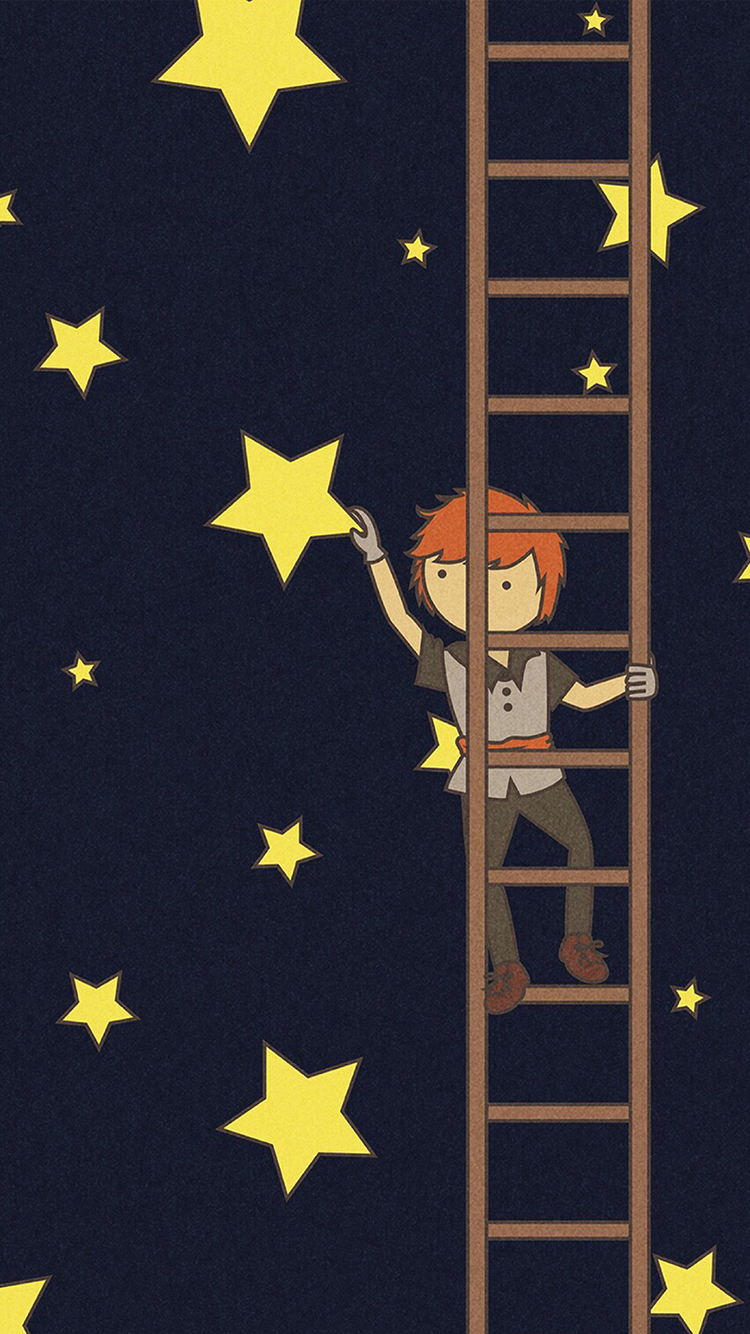 情侣壁纸 男孩 摘星星