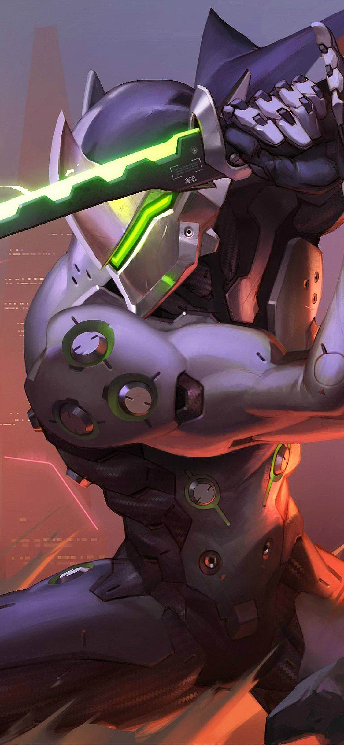 守望先锋 动漫 射击 原画 源氏