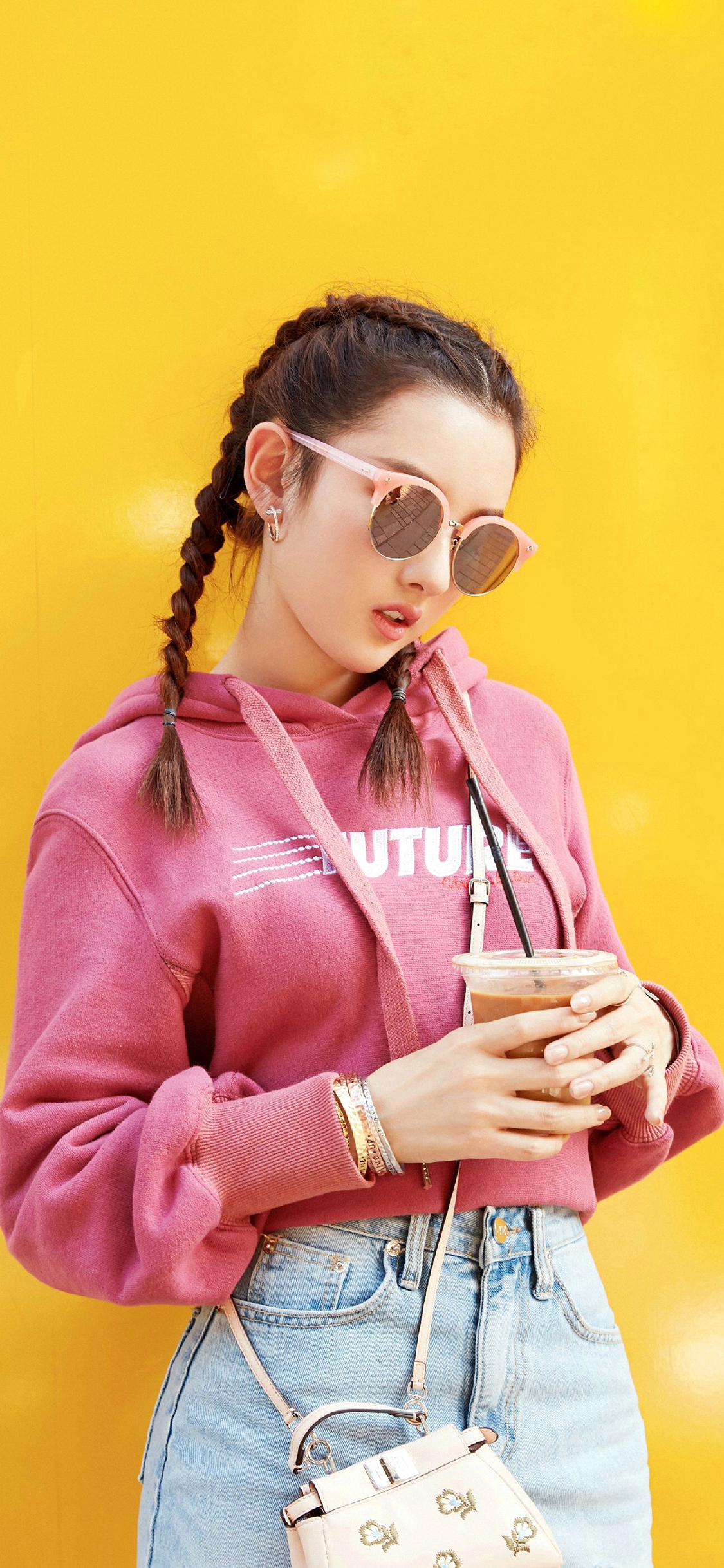 宋祖儿 演员 童星 时尚 写真 色彩 苹果手机高清