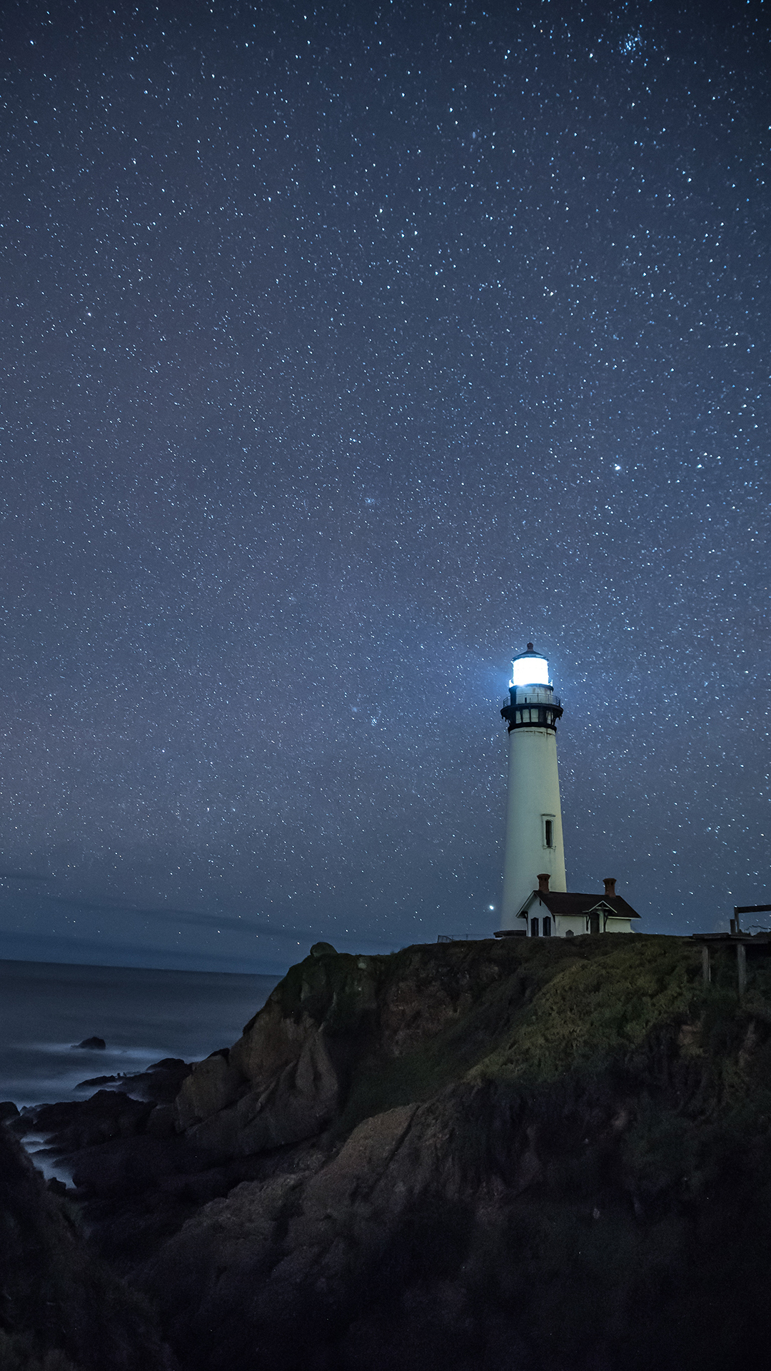 星空 灯塔 照明 指示灯