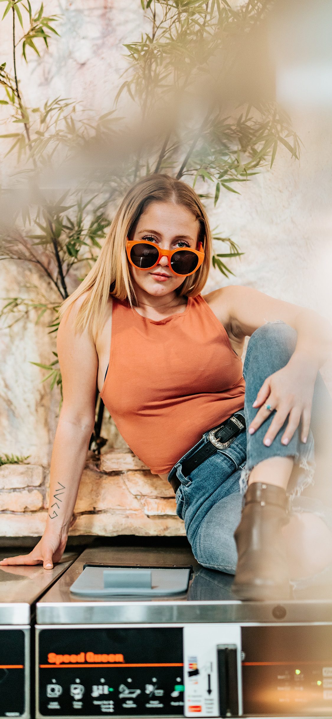 宋祖儿 红色 演员 童星 长发 写真 苹果手机高清