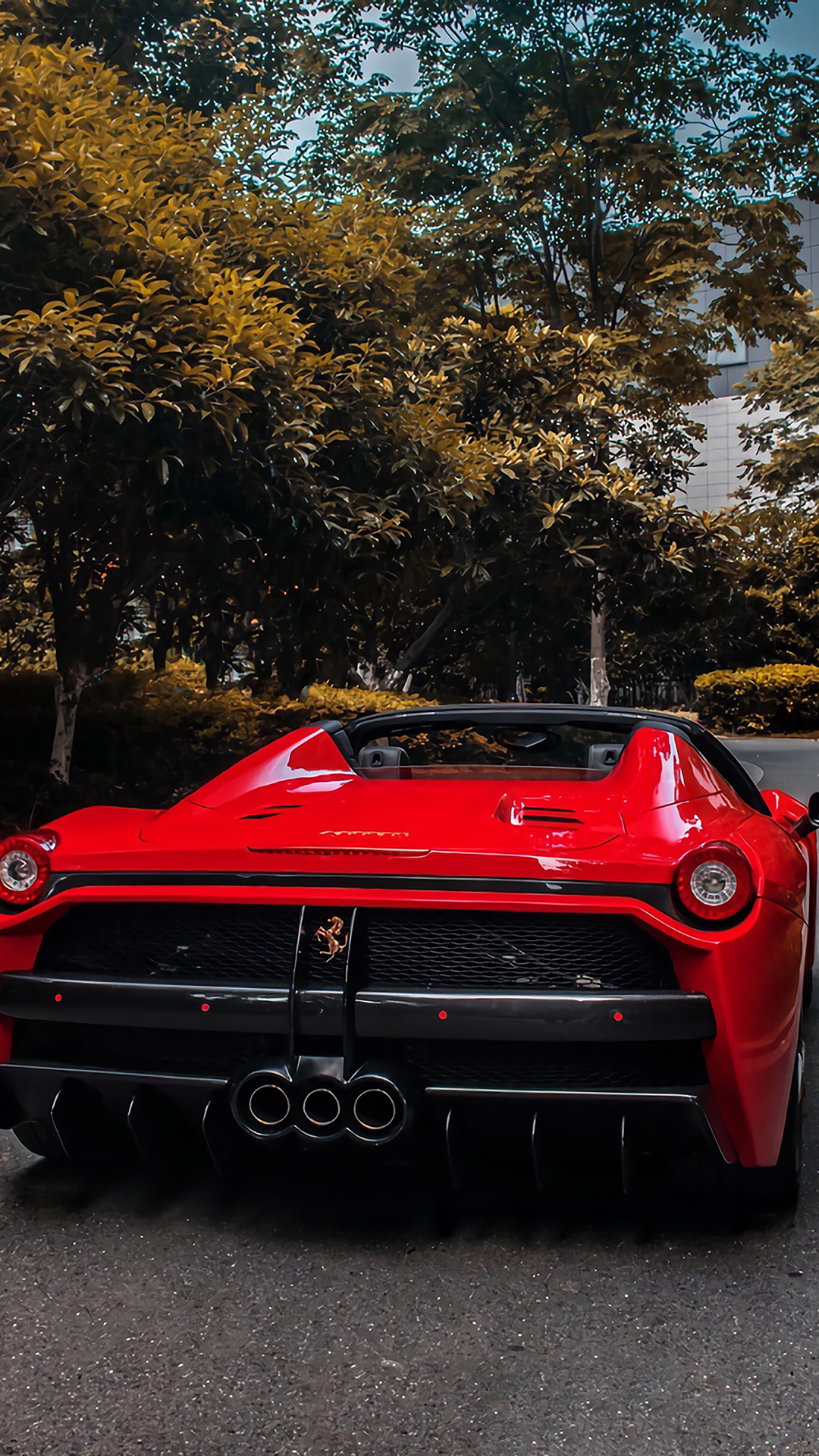 法拉利 超级跑车 炫酷 街道 敞篷