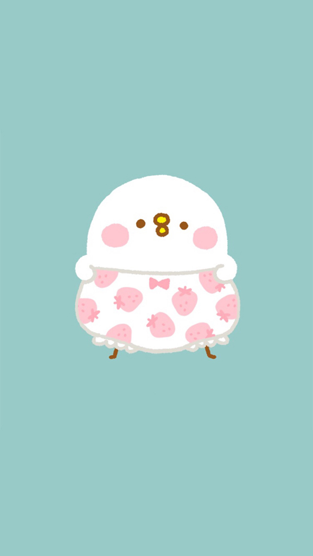 二次元 日系 和风美人 蝴蝶 苹果手机高清壁纸 