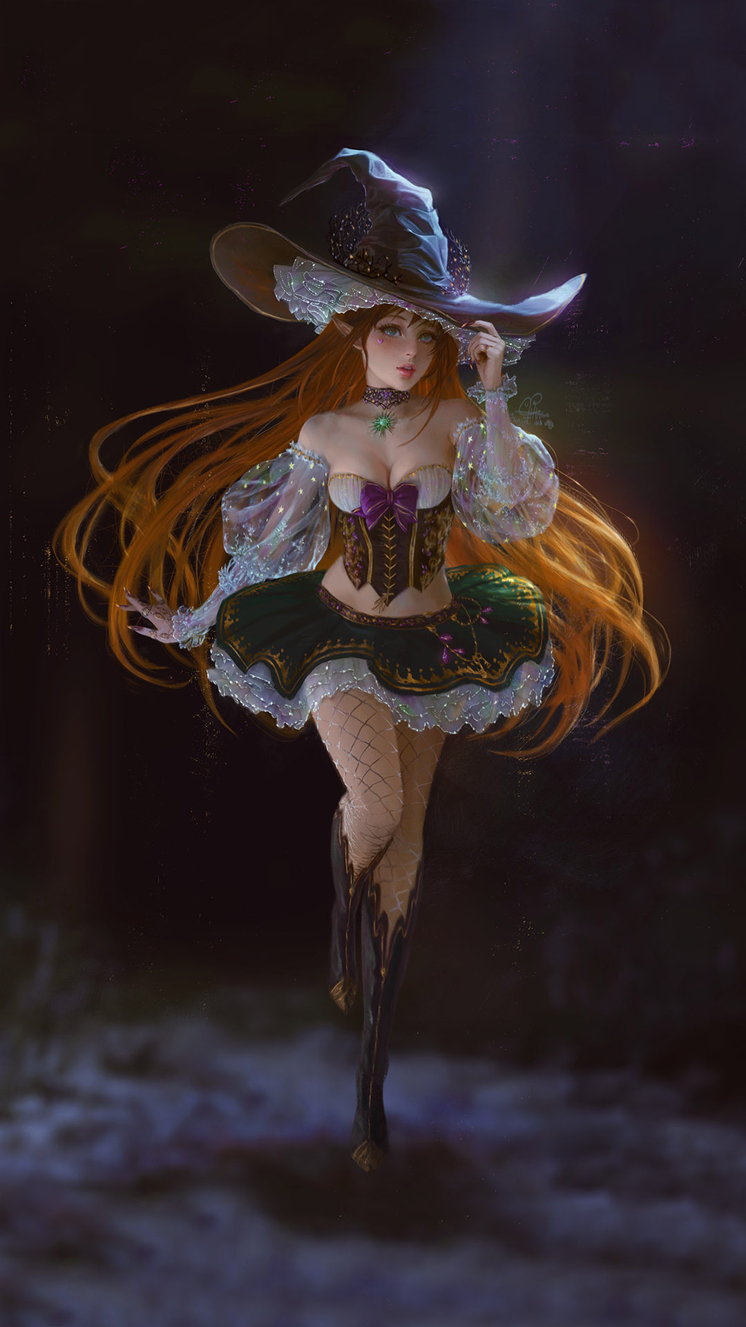 游戏 插画 cg原画 魔法女巫