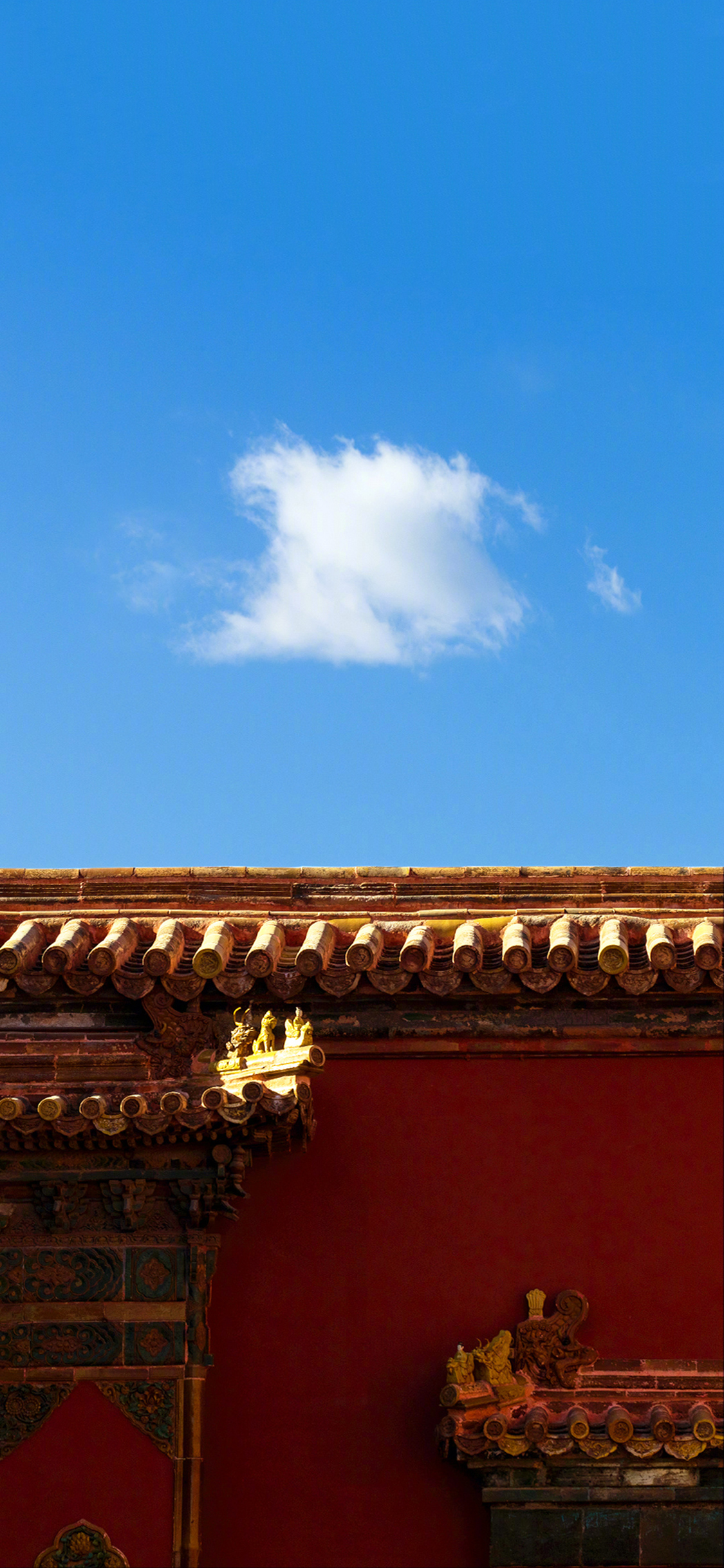 故宫 建筑 瓦片 红墙