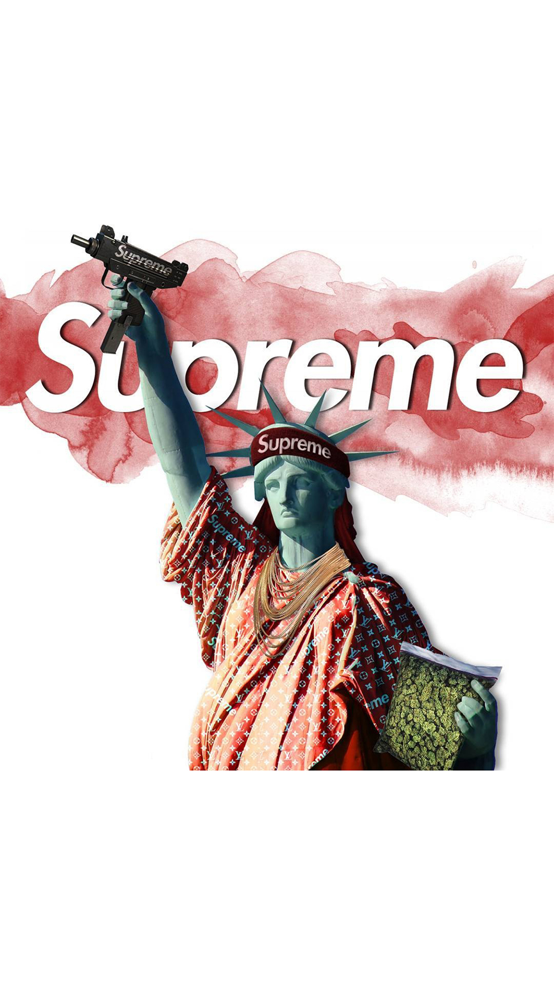 潮图 自由女神 supreme