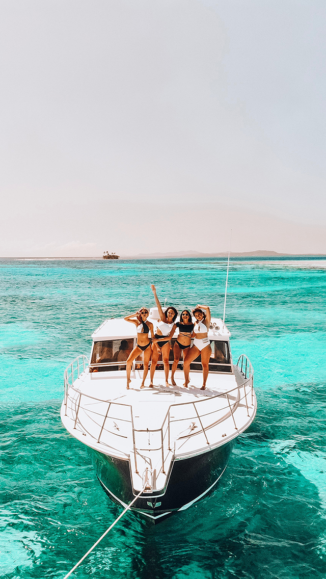 欧美美女 写真 泳装 菠萝 苹果手机高清壁纸 64