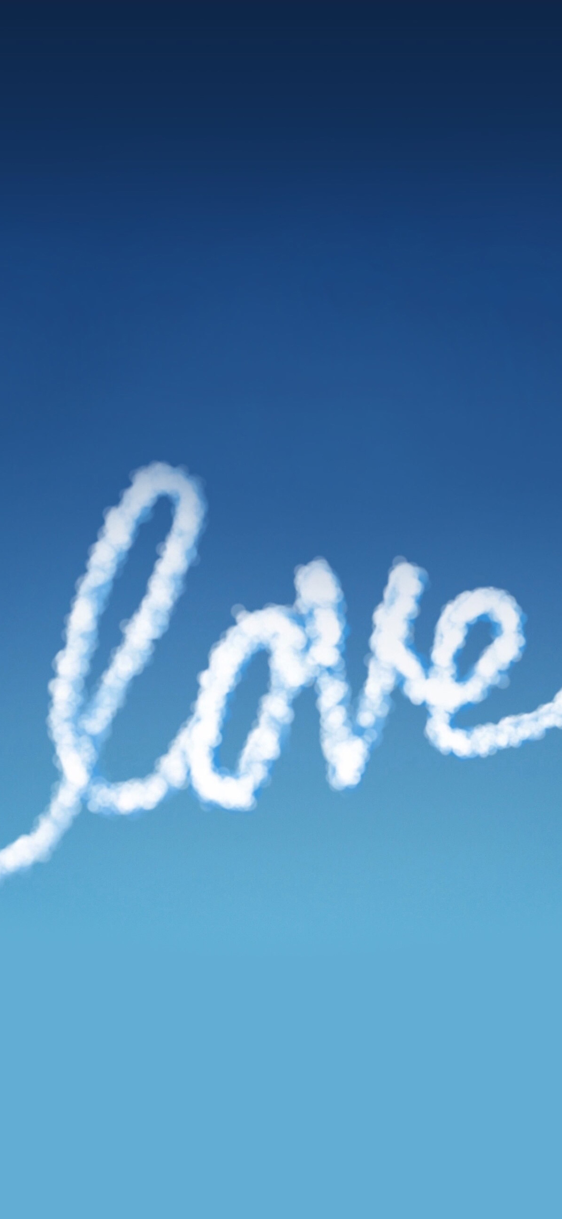 love 爱情 浪漫 云 蓝色 渐变