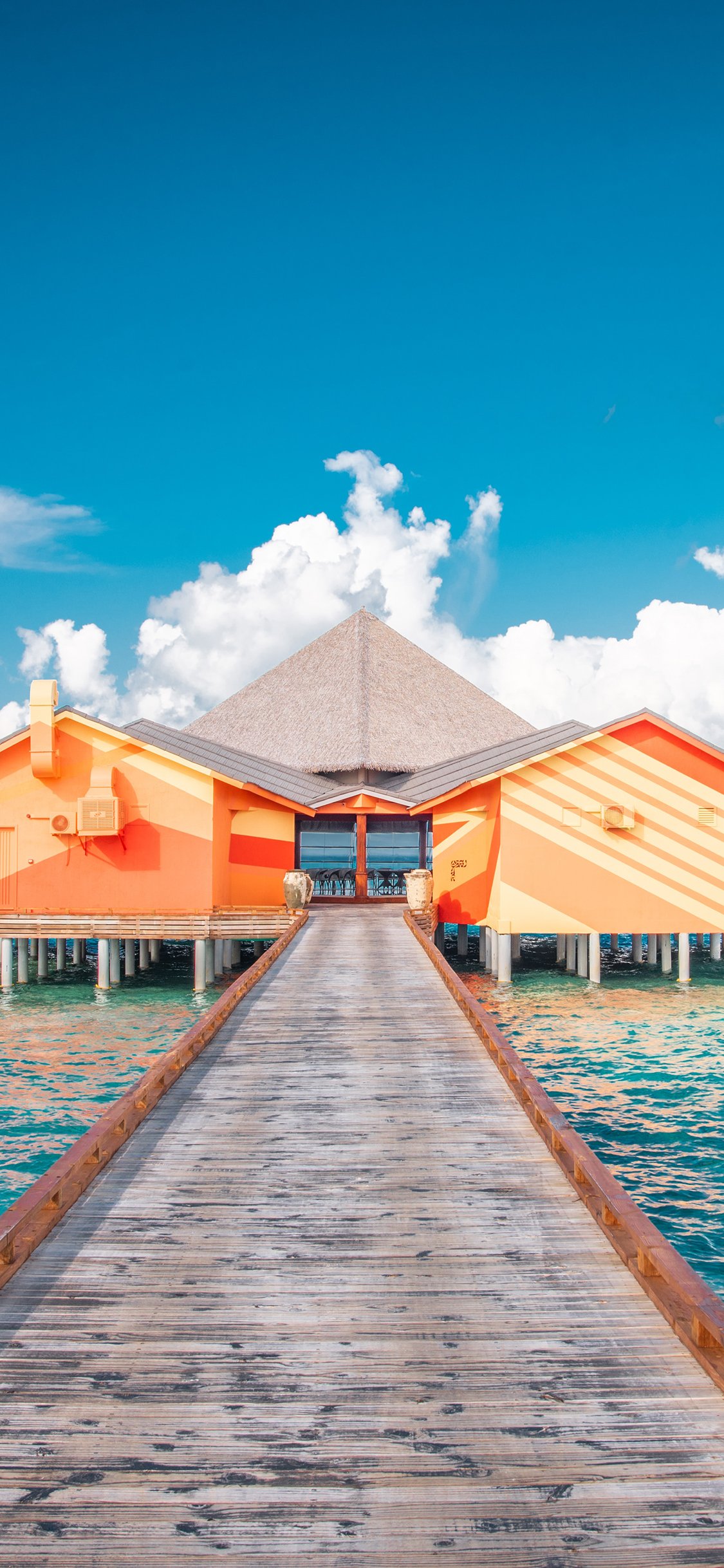 海岸 沙滩 海水 海浪 苹果手机高清壁纸 1125x2