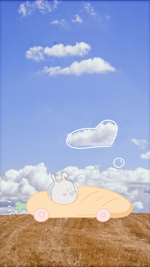 日系 插图 煎蛋 美食 苹果手机高清壁纸 640x11